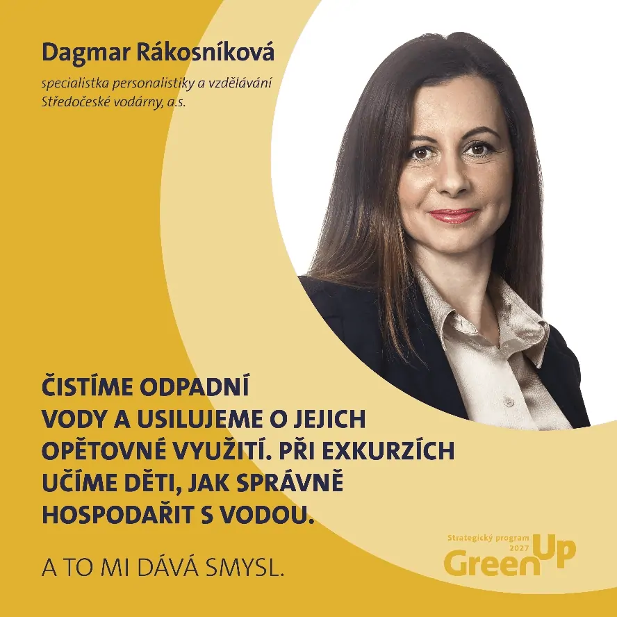 Čistíme odpadní vody a usilujeme o jejich opětovné využití. Při exkurzích učíme děti, jak správně hospodařit s vodou.